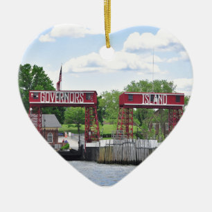 Gouverneur's eiland keramisch ornament