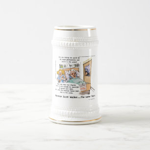 Gov Scott Walker Grappige Satirische Cadeaus T-shi Bierpul