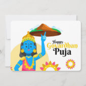 Govardhan Puja Feestdagenkaart (Voorkant)