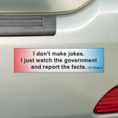 Government Jokes Bumpersticker (Op auto)