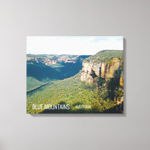 Govetts Leap Blue Mountains Australië reizen Canvas Afdruk