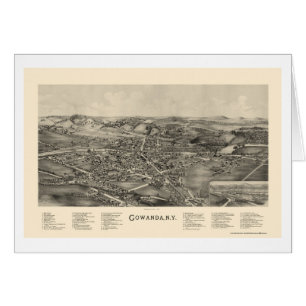 Gowanda, NY Panoramic Map - 1892