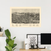 Gowanda, NY Panoramic Map - 1892 Poster (Thuiskantoor)