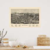 Gowanda, NY Panoramic Map - 1892 Poster (Keuken)