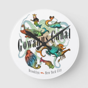 Gowanus Canal of Brooklyn, NY Ronde Klok