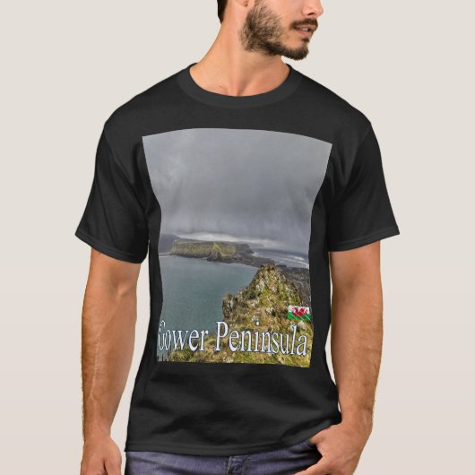 Gower Peninsula, Wales T-shirt (Voorkant)