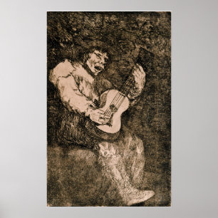 Goya - Blind Singer 1820 Poster