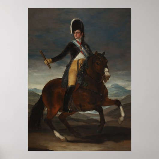 Goya - een bewust portret van koning Fernando VII Poster (Voorkant)