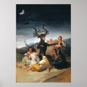 Goya - gedenkster van heksen 1797 poster