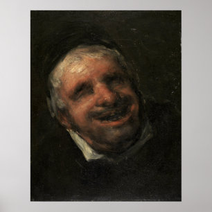 Goya - hoofd van het oude Man 1819 Poster