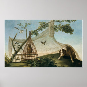 Goya - jagen met aas 1775 poster