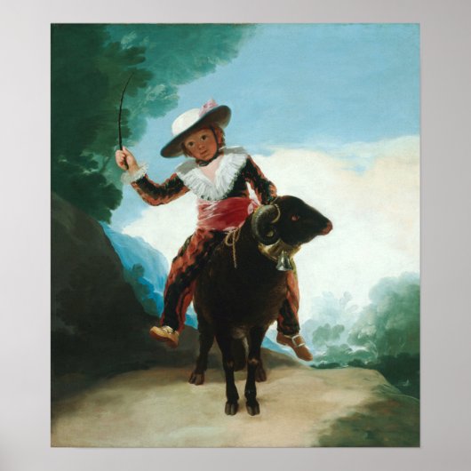 Goya - Jongen op Ram Poster (Voorkant)