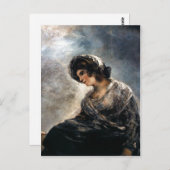 Goya, Milkmaïde van Bordeaux 182527 Oil on canva Briefkaart (Voorkant / Achterkant)
