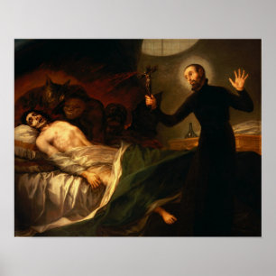 Goya - Sv. Francis Borgia Helpt 1788 Poster