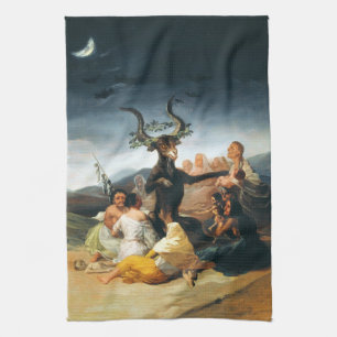 Goya Witches Sabbat Kitchen Towel Theedoek