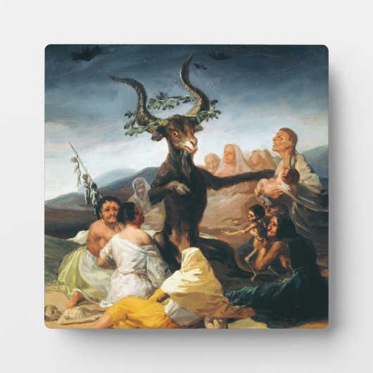 Goya Witches Sabbat Plaque Fotoplaat (Voorkant)