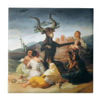 Goya Witches Sabbat Tile