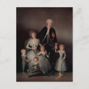 Goya y Lucientes, Francisco de Portr?t der Familie Briefkaart