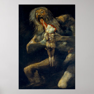 Goya's Saturnus eet zijn zoon Poster