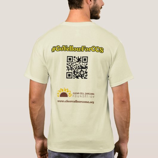 #GoYellowForCCS - Broer Tshirt (Achterkant)