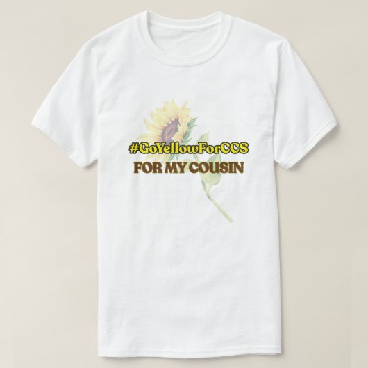 #GoYellowForCCS - Neef Tshirt (Design voorkant)