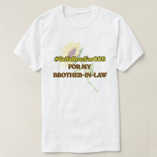 #GoYellowForCCS - Schoonbroer Tshirt (Design voorkant)