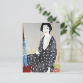 Goyo "Vrouw in Kimono" Briefkaart (Staand voorkant)