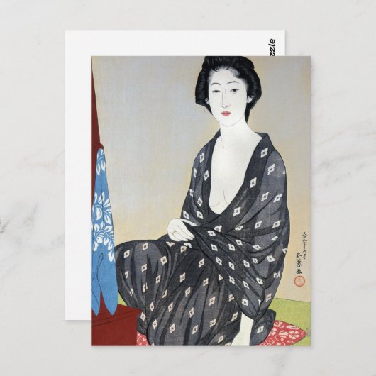 Goyo "Vrouw in Kimono" Briefkaart (Voorkant / Achterkant)
