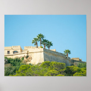 Gozo Citadella Hoogtes Poster