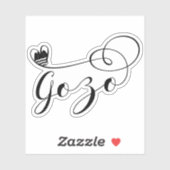 Gozo Heart Flag, Gozitan, eiland Gozo Sticker (Vel)