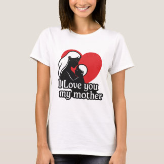 GOZZAL – T-Shirt "Je t'aime ma mère" – Unisexe /
