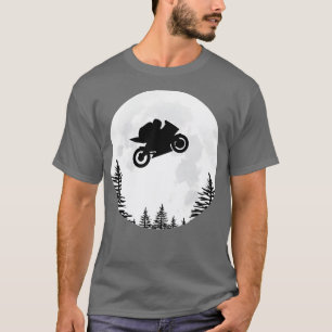 GP Moto Motorbike over de maan T-shirt