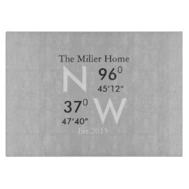 GPS-coördinaten voor thuisgebruik Snijplank