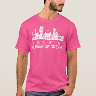 GPS coördineert stad van Bochum Skyline Dream City T-shirt