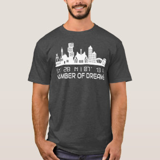 GPS coördineert stad van Bochum Skyline Dream City T-shirt
