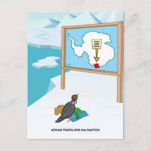 GPS-defect Briefkaart voor duif