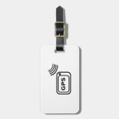 GPS-signaal Bagagelabel (Voorkant verticaal)