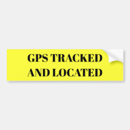 GPS-sticker gevolgd en vergrendeld Bumpersticker