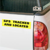 GPS-TRACKED EN LOCATED BUMPERSTICKER (Op Truck)