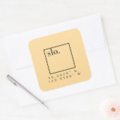 GPS VIERKANTE STICKER (Envelop)