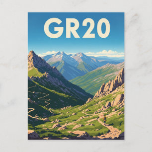 GR20 Frankrijk Corsica Reizen Briefkaart