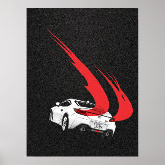 GR86 Touge Lights Poster