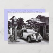 GR8 RETRO B&W RETIREMENT PARTI INVITATION D'INVITA (Devant / Derrière)