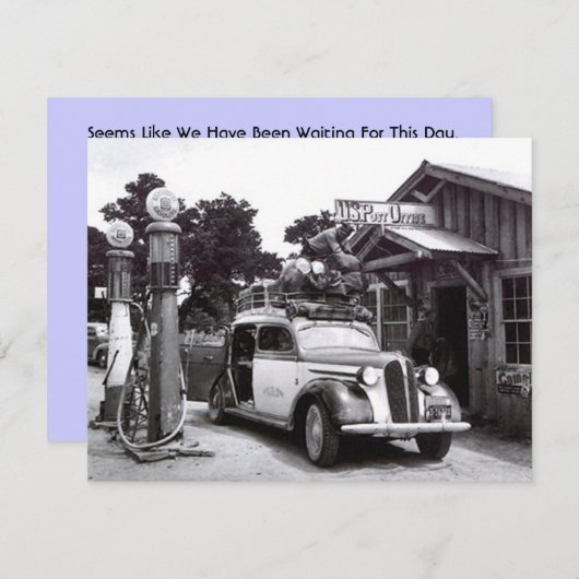 GR8 RETRO B&W RETIREMENT PARTI INVITATION D'INVITA (Devant / Derrière)