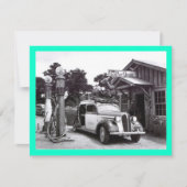 GR8 RETRO B&W RETIREMENT PARTI INVITATION D'INVITA (Devant)