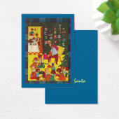 GR8 Retro Stijl Kerst Gift Exchange Label Kaart (Bureau)