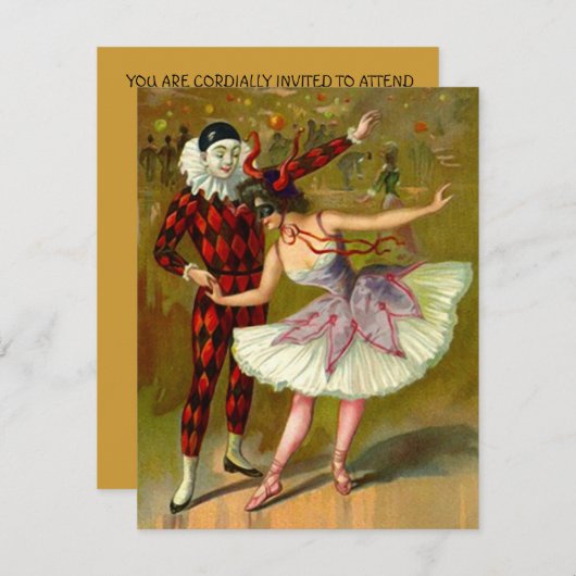 GR8 SWEET SIXTEEN 16 MASQUERADE INVITATION (Devant / Derrière)