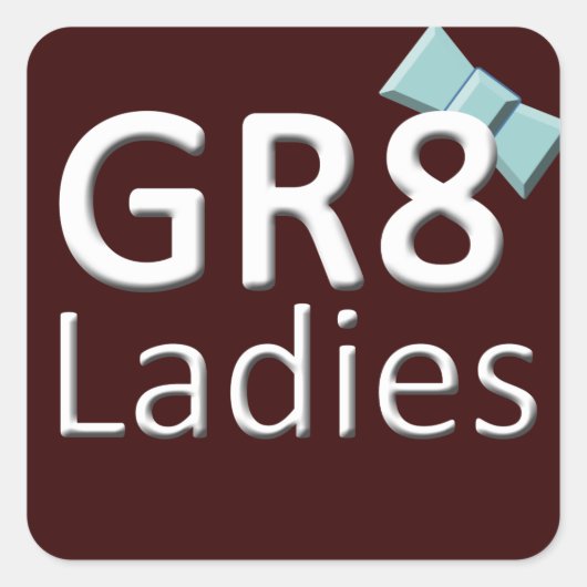 Gr8Ladies International Stickers Logo de novembre (Devant)