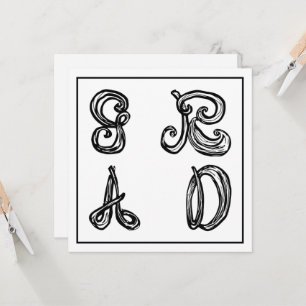 GR AD Fabric Font Lettres Graduation Carte Plat