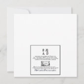 GR AD Fabric Font Lettres Graduation Carte Plat (Dos)